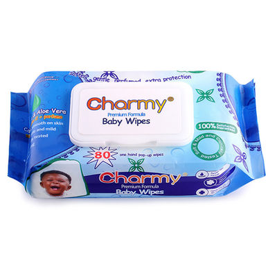 100% Non Woven Cotton Disposable Wet Wipes For Babies